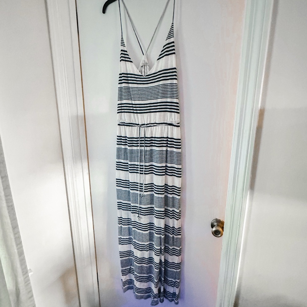Lulu Townsend Striped Summer Maxi Dress | Size Small | Lined